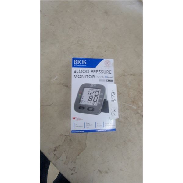 BIOS Diagnostics Clarity Bluetooth Blood Pressure Monitor with MediLink App