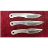 Image 2 : Set of Three Jack Ripper 440 Stainless Steel Throwing Knives with Nylon Sheath