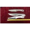 Image 3 : Set of Three Jack Ripper 440 Stainless Steel Throwing Knives with Nylon Sheath