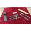 Image 1 : Perfect Point Throwing Knives Set of Three with Sheath & Set of Two with Sheath