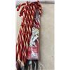 Image 2 : Illuminated Candy Cane Pathway Markers, Red and White Striped, 15 & Working