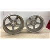 Image 4 : Set 17 x 7" Superlite Alloy Wheels with Center Caps, Open End Lug Nuts 12 x 1.5