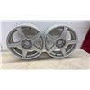 Image 5 : Set 17 x 7" Superlite Alloy Wheels with Center Caps, Open End Lug Nuts 12 x 1.5
