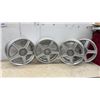 Image 6 : Set 17 x 7" Superlite Alloy Wheels with Center Caps, Open End Lug Nuts 12 x 1.5