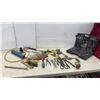 Image 1 : Drill and Driver Bit Set, Grease Gun, Screwdrivers, Pliers, Manual Hand Drill, Scrapers and More