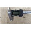Image 2 : Electronic Digital Caliper, 6" Stainless Steel Hardened, mm/In/Fractional with Case
