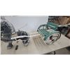 Image 3 : Vintage Children's Pedal Horse Tricycle with Green Wooden Loose Seat, Circa 1940s-1960s