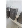Image 3 : Dark Bronze Resin Decorative Pedestals, Tapered Panel Design, Set of 3