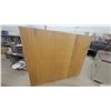 Image 6 : White and Gray Wood Grain Multi-Section Bookcase with Adjustable Shelves 62 x 72 x 7.6"