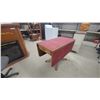 Image 5 : Vintage Drop-Leaf Pedestal Table with Curved Leg Base