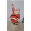 Image 1 : Vintage Mid-Century Plywood Santa Claus Cut-Out Display Figure 6.6'tall