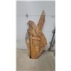 Image 4 : Vintage Mid-Century Plywood Santa Claus Cut-Out Display Figure 6.6'tall