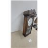 Image 5 : Citizen 31-Day Mechanical Wall Clock with Day-Date Calendar and Carved Wooden Case