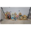 Image 1 : Vintage Mid-Century Pressed Board Christmas Yard Display Cutouts, Carolers and More