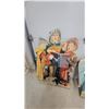 Image 2 : Vintage Mid-Century Pressed Board Christmas Yard Display Cutouts, Carolers and More