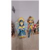 Image 3 : Vintage Mid-Century Pressed Board Christmas Yard Display Cutouts, Carolers and More