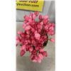 Image 3 : Set of Four Artificial Tulip Arrangements in White Ribbed Pots, Pink, White, Peach, Yellow