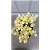 Image 9 : Set of Four Artificial Tulip Arrangements in White Ribbed Pots, Pink, White, Peach, Yellow