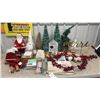 Image 1 : Christmas Décor Lot: Santa Figure, Day Till Christmas Calendar, Mini Trees, Gnome, Mugs, and More