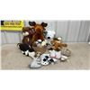 Image 1 : Assorted Plush Animals Including Moose, Bears, Lion, Knitted Sheep, Owls, and More