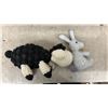 Image 4 : Assorted Plush Animals Including Moose, Bears, Lion, Knitted Sheep, Owls, and More
