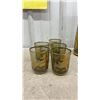 Image 4 : Mid-Century Modern Smoked Glass Decanter Set with Tumblers and Glasses