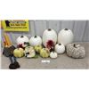 Image 1 : Decorative Faux Pumpkins, Autumn Gnome, and Artificial Floral Arrangements