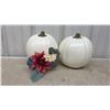 Image 4 : Decorative Faux Pumpkins, Autumn Gnome, and Artificial Floral Arrangements