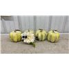 Image 6 : Decorative Faux Pumpkins, Autumn Gnome, and Artificial Floral Arrangements