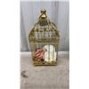Image 4 : Gold Décor Lot: Ampersand Sculptures, Birdcages, Metal Planters, Arrow, and More