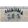 Image 9 : Miniature White Ceramic Christmas Village Houses with Bottle Brush Trees - Various Sizes