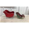 Image 3 : Christmas Decorative Containers Including Sleighs, Baskets, Boxes, and More