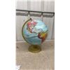 Image 6 : Two Decorative Terrestrial Globes with Gold Stands and Miniature Pine Tree Accents