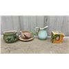 Image 5 : Easter Bunny and Tulip Ceramic Teapot, Salt and Pepper Shaker Sets