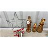 Image 4 : Light-Up Santa& Reindeer Display Reindeer and Santa Sleigh Set of Six