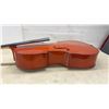 Image 7 : Cello Prop with Black Fingerboard and Orange Stripe Accent