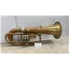Image 1 : Vintage German Rotary Valve Baritone Horn or Tenorhorn in Brass with D.R.G.M. Mark