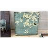 Image 4 : Set of Three Decorative Canvas Wall Art Pieces, Parisian Cafe and Floral Themes, Largest 18 x 18"