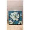 Image 5 : Set of Three Decorative Canvas Wall Art Pieces, Parisian Cafe and Floral Themes, Largest 18 x 18"