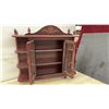 Image 3 : Wooden Spoon Display Rack with Purple Velvet Lining, 20 x 20" and Mahogany Curio Cabinet