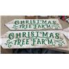 Image 2 : Christmas Tree Farm / Pumpkin Patch Distressed Double Sided Wooden Arrow Signs