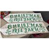Image 3 : Christmas Tree Farm / Pumpkin Patch Distressed Double Sided Wooden Arrow Signs