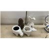 Image 2 : Asian-Style Ceramic Vase with Bird and Floral Motif, Delft Pitcher, Figurines, and More