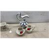 Image 4 : Asian-Style Ceramic Vase with Bird and Floral Motif, Delft Pitcher, Figurines, and More