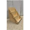 Image 2 : ShopSmart Displays Three-Tier Wooden Desktop Display Stand, 16 1/2 x 12" and Assorted Display Racks