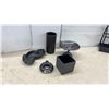 Image 6 : Collection of Black Metal and Ceramic Planters, Bowls, Vases, and Decorative Items