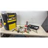 Image 1 : Stanley Mobile Work Center Rolling Toolbox with Assorted Hand Tools and More