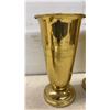 Image 6 : Brass Decorative Collection with Memorial Goblets, Bowls, and Vases, Seven Pieces