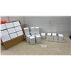 Image 1 : 42 Frosted Glass Cylindrical Lamp Shade Diffusers in White Boxes, 4 1/2 x 2 1/4"