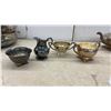 Image 4 : Silver-Plated Serving Collection Including Teapot, Trays, Bowls, Creamers, and More